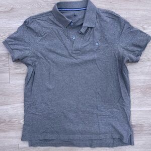 Tailor Byrd collection men’s grey short sleeve polo tee